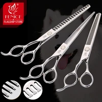 fenice 7 06 5 inch professional dog grooming scissors for left handed groomer thinning shear set