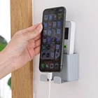 Настенная розетка для хранения без отверстий, коробка для хранения с дистанционным управлением, настенная розетка с многофункциональным крючком для зарядки