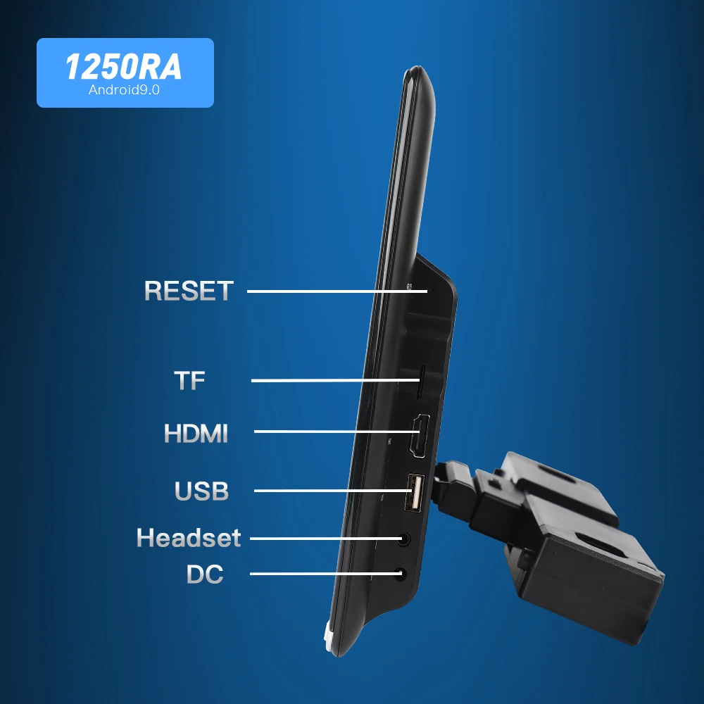 Монитор Автомобильный на подголовник экран 11 6 дюйма Android 10 0 2 ГБ + 16 4K 1080P