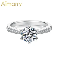 aimarry 925 sterling silver adjustable charm aaa zircon ring for women party birthday anniversary wedding gift fashion jewelry
