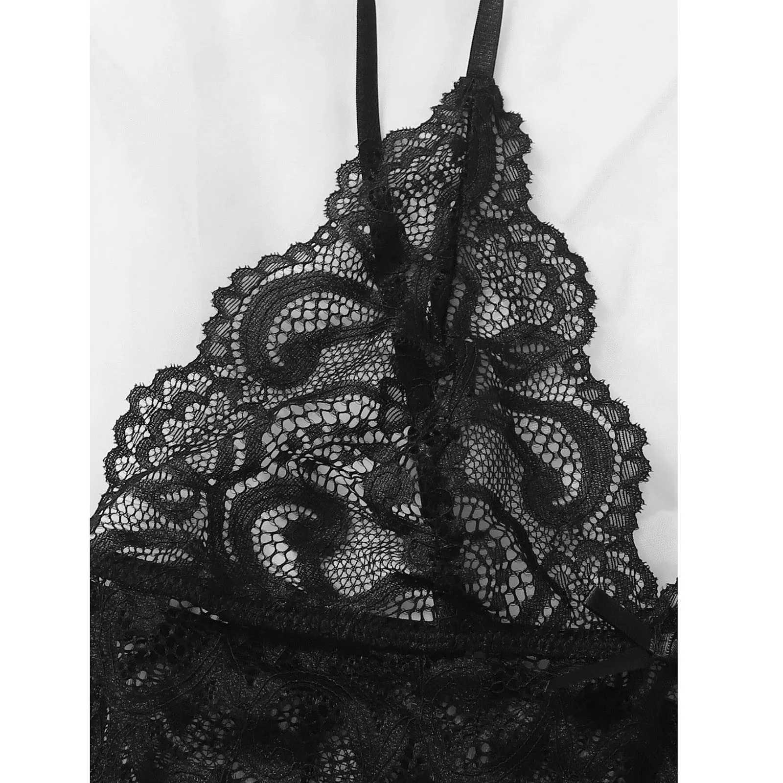 

Sexy Lace Bodysuit Lingerie for Women See Through Black One Piece Bodysuits Lingerie Exotic Teddies Bodysuits Pajamas