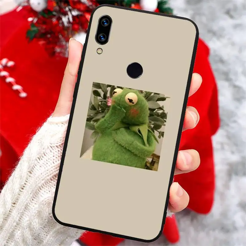 

Kermit The Frog Meme funny pattern high quality luxury shell Phone Case For Xiaomi Redmi note 7 8 9 t k30 max3 9 s 10 pro lite