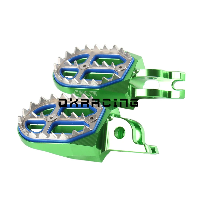 ЧПУ Заготовка MX Подножки подножки педали для KAWASAKI KX F 250 450 KXF250 2006 2018 KXF450 2007 KX250 KX450