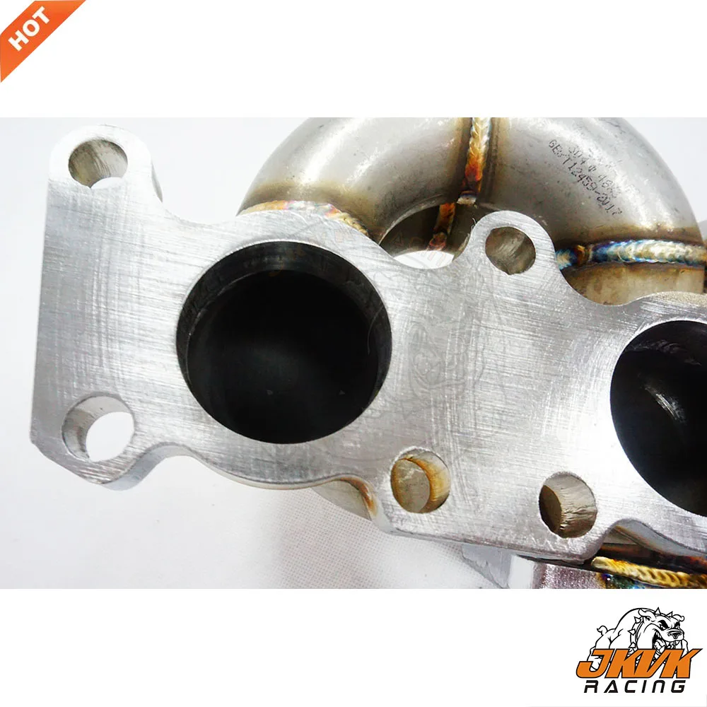 JKVK RACING 3mm Steam Pipe T3 Turbo Manifold For A4 1.8L Go lf G TI FWD Header 99-04 | Автомобили и мотоциклы