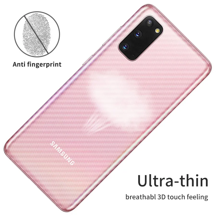 Задняя защитная 3D пленка из углеродного волокна для Samsung Galaxy S20 Ultra 5G 20 A51 A71 A7 A9 2018 5
