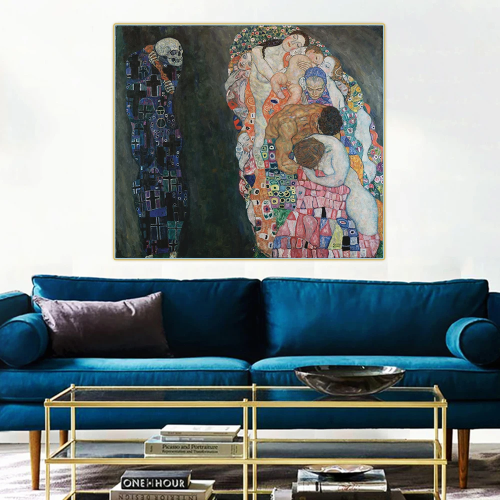 Citon Gustav Климт Death and Life Canvas холст искусство Масляная живопись знаменитый