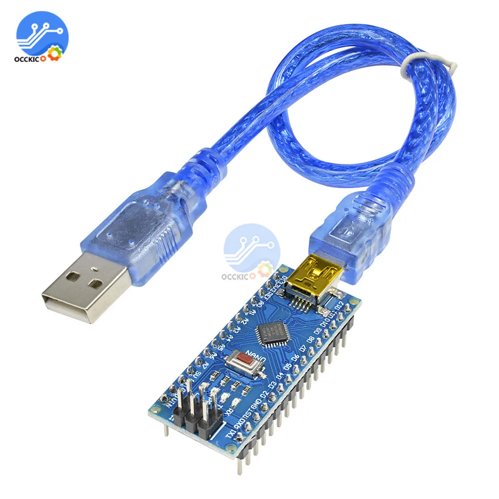 Плата микроконтроллера Nano V3.0 3 0 Mini USB ATmega328 ATmega328P CH340 5 в 16 м плата Moudle CH340G для Arduino с