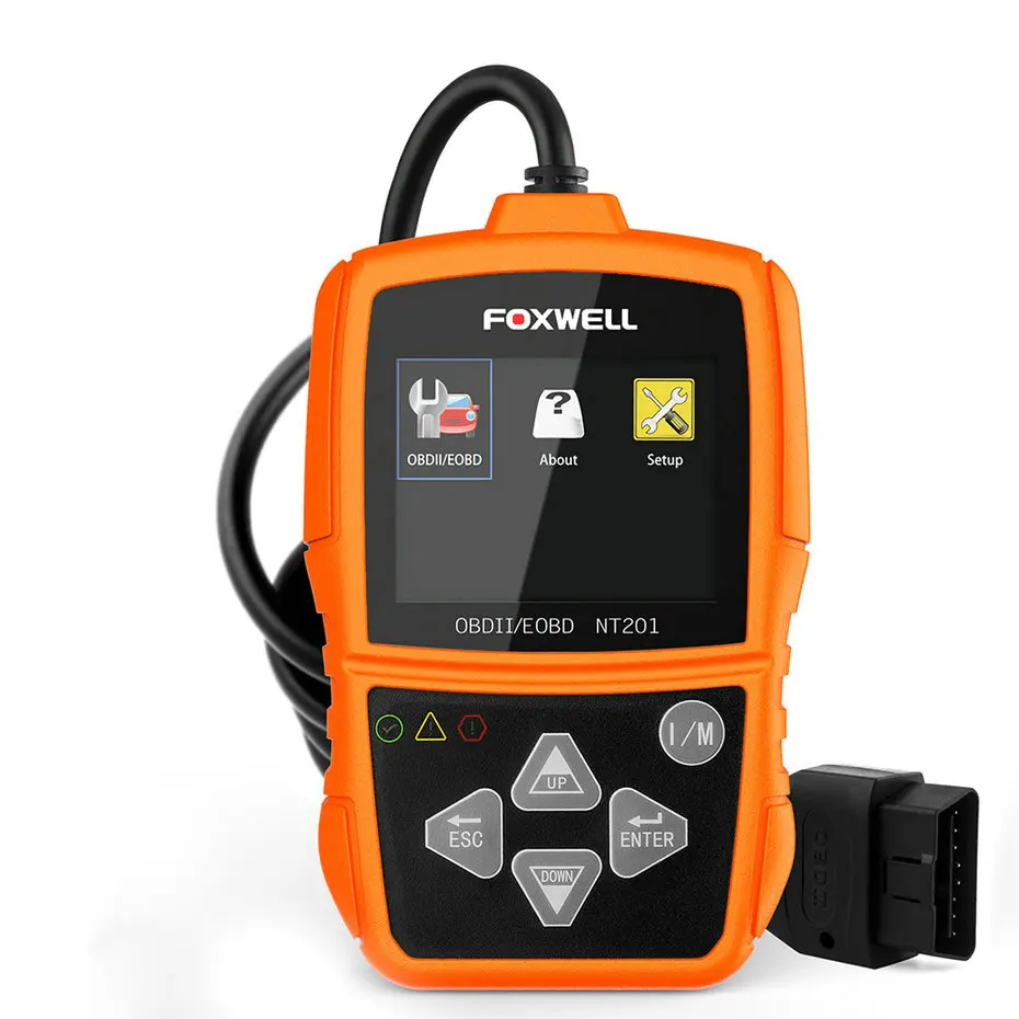 Foxwell NT201 OBD2 EOBD может сканер автомобильный код считыватель сканер диагностический инструмент автомобильный OBDII OBD 2 сканер
