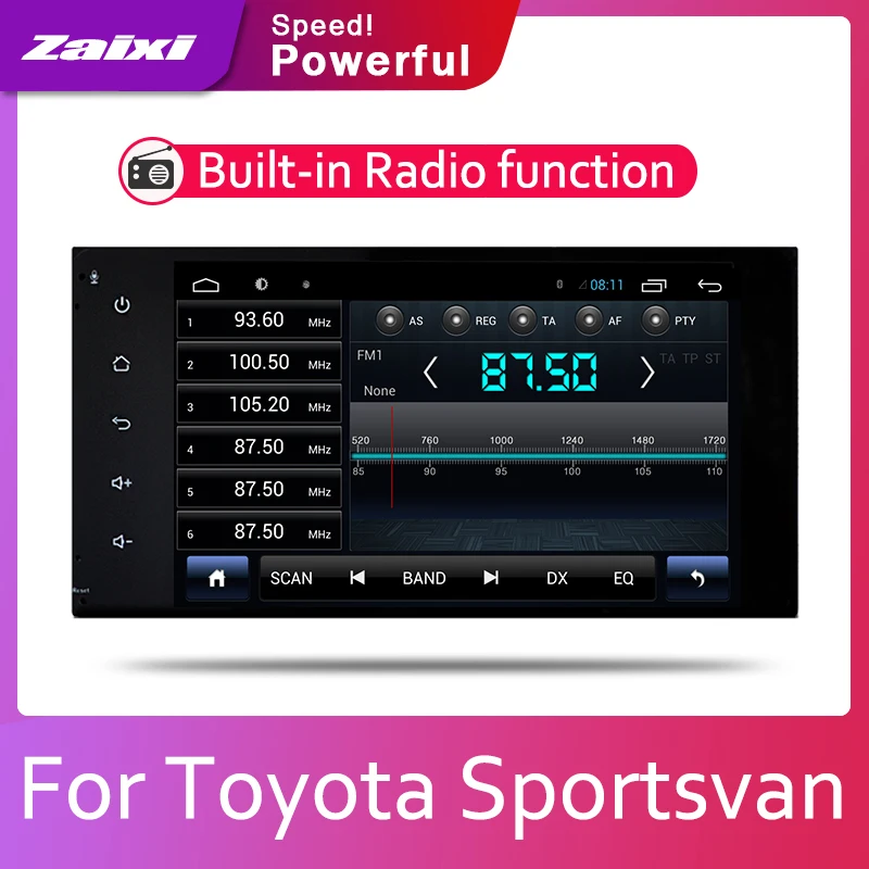 Автомобильная система Android ZaiXi 1080P IPS ЖК-экран для Toyota Sportsvan 2001 ~ 2009 автомобильный
