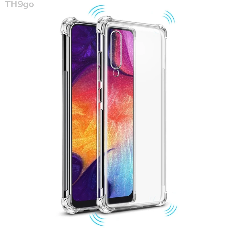Прозрачный чехол для Samsung Galaxy A70 A50 A30 A20 A10 J2 J4 J6 Plus прозрачный мягкий из ТПУ A6s A6 A8 A9