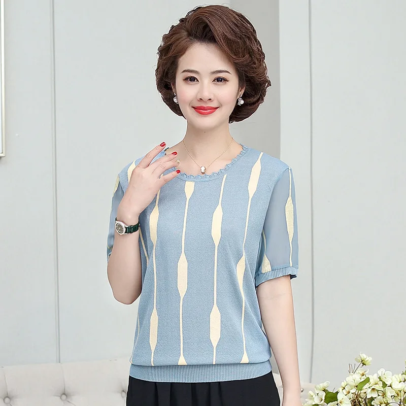 

Новинка летняя футболка весна-лето 2021 Модный женский свитер с коротким рукавом свободного покроя большого размера Повседневный Топ из виск...