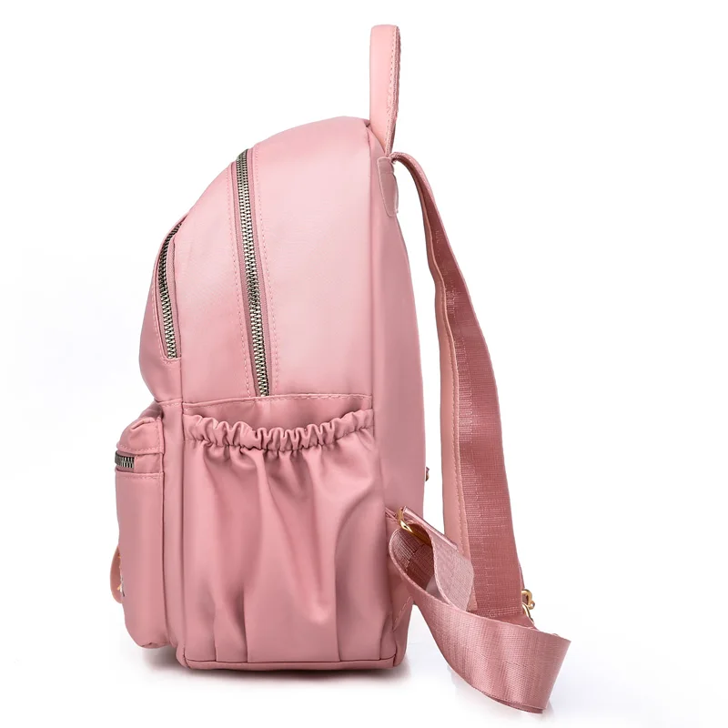 Китайский Стиль женский рюкзак Водонепроницаемый нейлон цветочной вышивкой