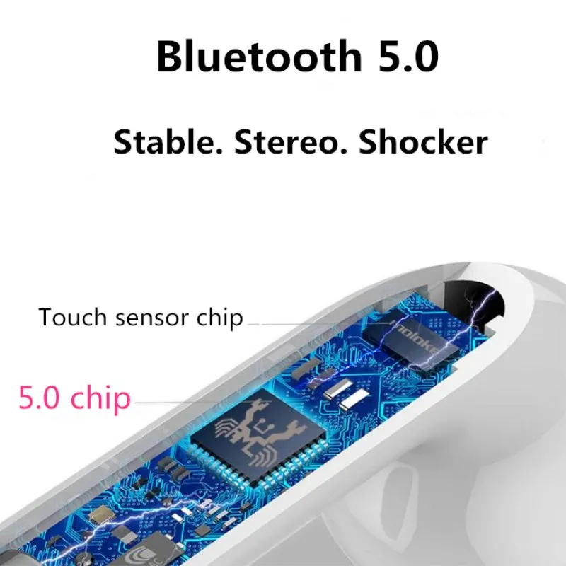 Оригинальные i18 tws Bluetooth наушники портативные мини наушники 3D стерео HiFi спортивные наушники сенсорное управление Авто сопряжение для Iphone