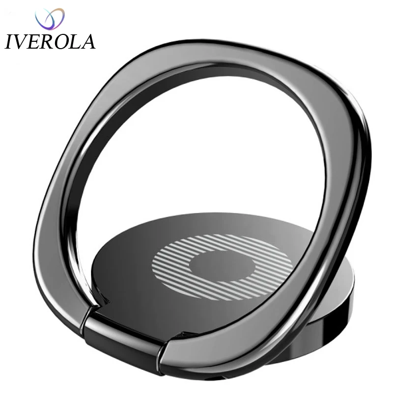 

Univerola Ring Phone Holder Finger Kickstand 360°Rotation Metal Ring Grip for Magnetic Car Mount Compatible with All Smartphone