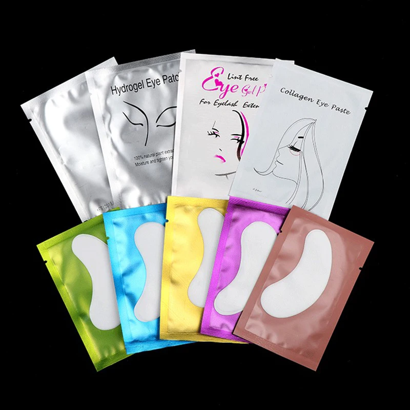 

50 Pairs Eyelash Extension Supplies Paper Patches Grafted Eye Stickers Under Eye Pads Eye Tips Sticker Lash Eyepatch