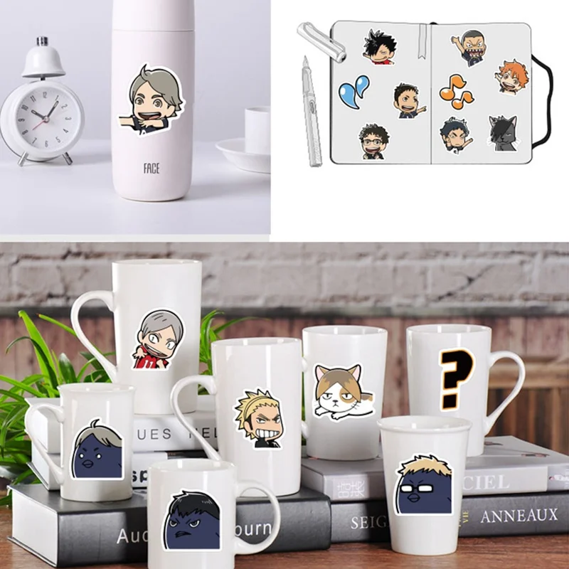

40Pcs Haikyuu Waterproof Stickers Cartoon Graffiti Sticker Stickers For Laptop Luggage Skateboard Phone Decals DIY Scrapbooking