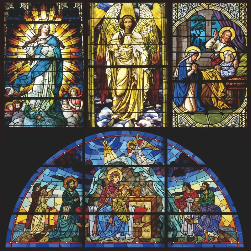 Размер на заказ без клея оконная пленка статическая липкая декоративная