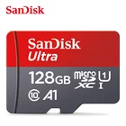 Новый двойной флеш-накопитель SanDisk Micro SD карты Ultra 64 Гб 128 200 256 100 МБс. оригинальную карту TF карта SDXC класса 10 карта памяти microSD для телефона