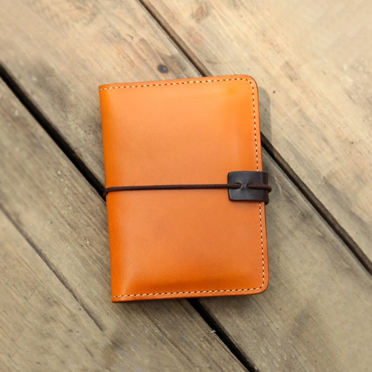 Обложка для паспорта дубленой кожи ручной работы мужчин и женщин