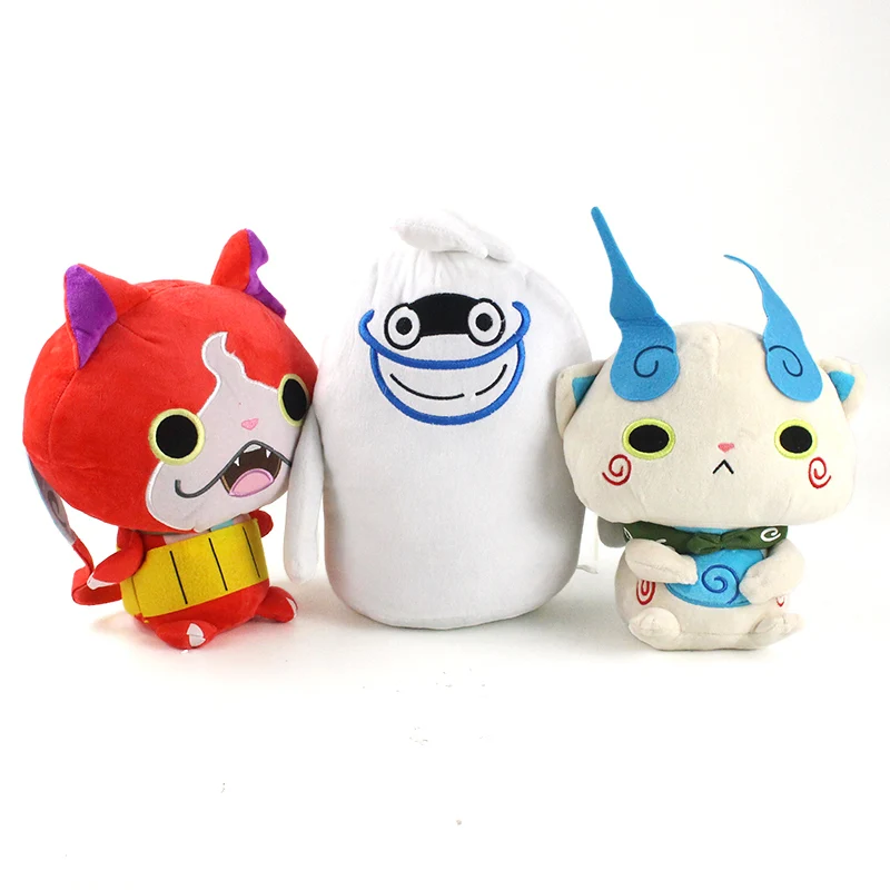 Часы Yokai плюшевые 22 30 см 3 стиля милые часы Youkai Jibanyan Komasan Whisper мягкие игрушки