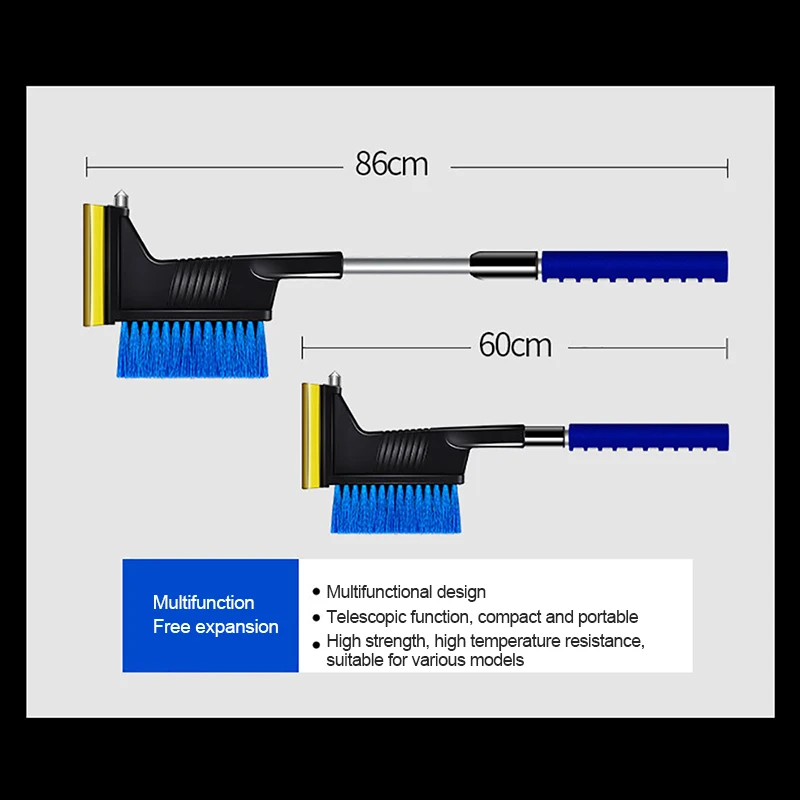 1pcs Automobile Ice Scraper Windshield Snow Removal Brush Retractable Glass Cleaning Tool | Автомобили и мотоциклы