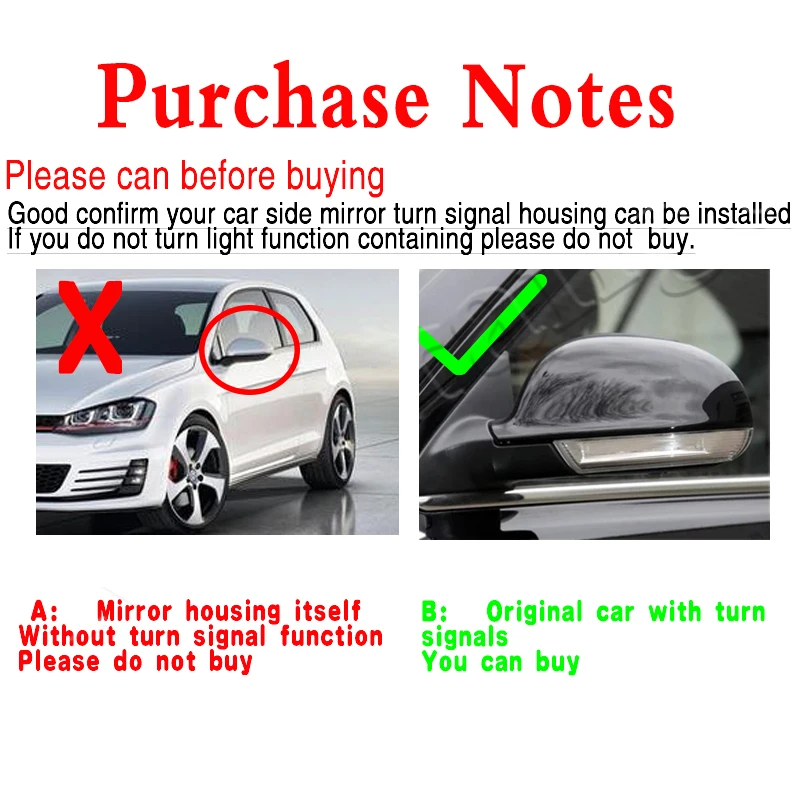 

MZORANGE 2pcs Smoke Side Wing Review Mirror Turn Signals Lights For VW Passat B5 B6 for golf 5 For Lavida Car Light Lamp