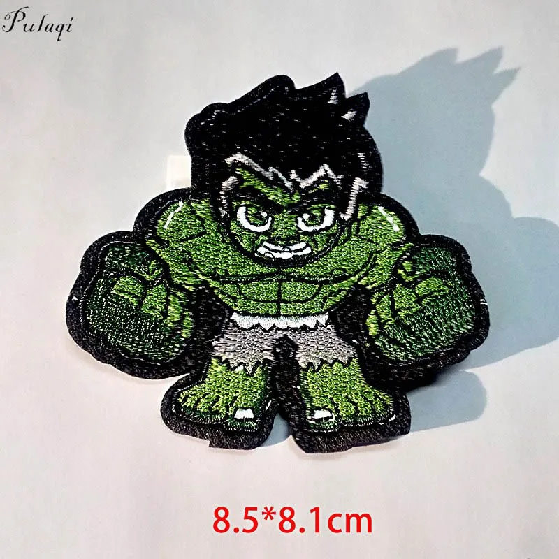 Pulaqi Sequin Avengers Patch DIY Embroidered Patches For Clothing Sew On Patches Cartoon Marvel Stickers Badge Patch For Clothes