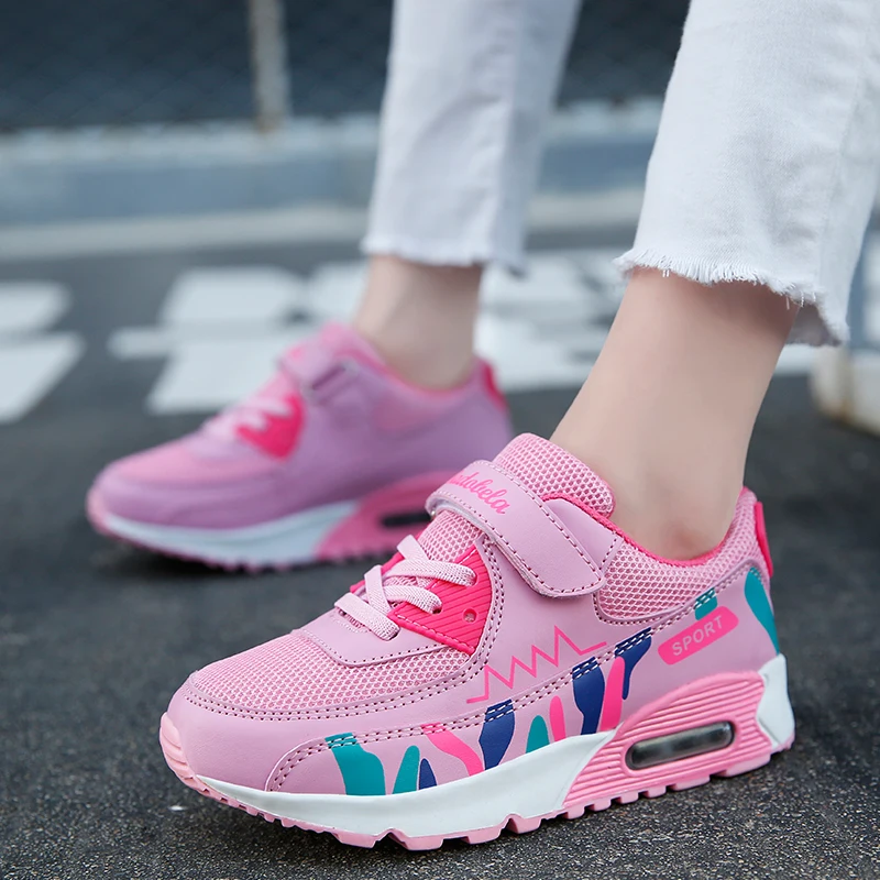 

Summer Girls Sneakers For Children Casual Shoes Kids Sneakers Girls Shoees Cushion Sport Running Breathable Mesh Tenis Infantil