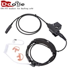 Рация с микрофоном U94 PTT шейный горловой микрофон наушник радио НАТО тактическая гарнитура для Baofeng искусственная реальность