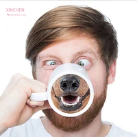 coffee mug spoof pig nose dog nose cup tazas de cafe home office lover readily cup christmas mugs cnorigin ceramic mugs