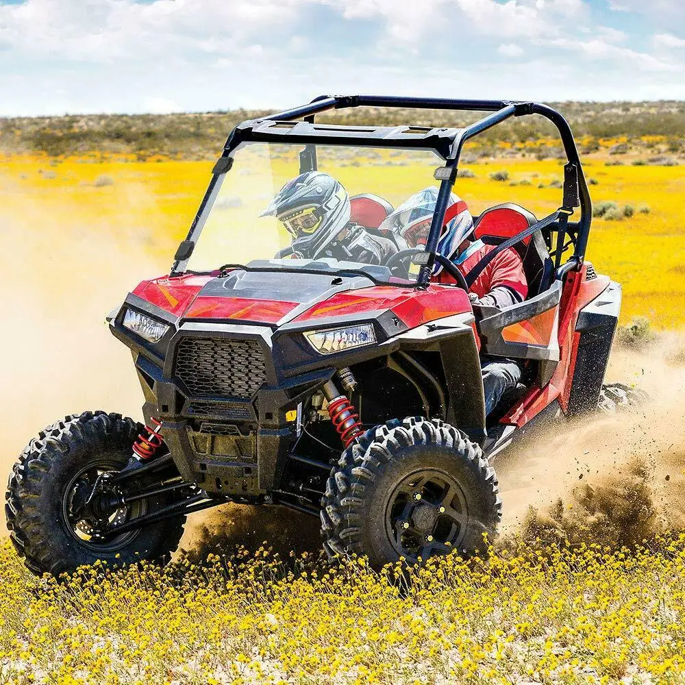 UTV полный лобовое стекло w/ стеклоочиститель для Polaris RZR 1000 XP 4 1000- 1/4 толстые ударопрочность