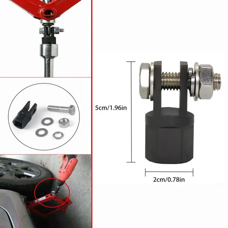 

Portable Car Rubber Pads Car Scissor Jack Stand Different Types Black Rubber Slotted Floor Jack Pad Frame Rail Adapter Universal