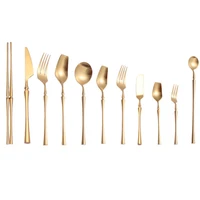 gold cutlery set stainless steel tableware set spoon fork knife 1810 stainless steel dinnerware set chopsticks dishwasher safe