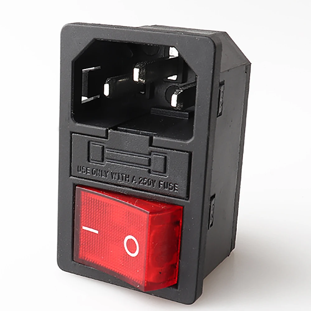 

LZ-14-F17 AC power connector IEC C14 with switch and fuse