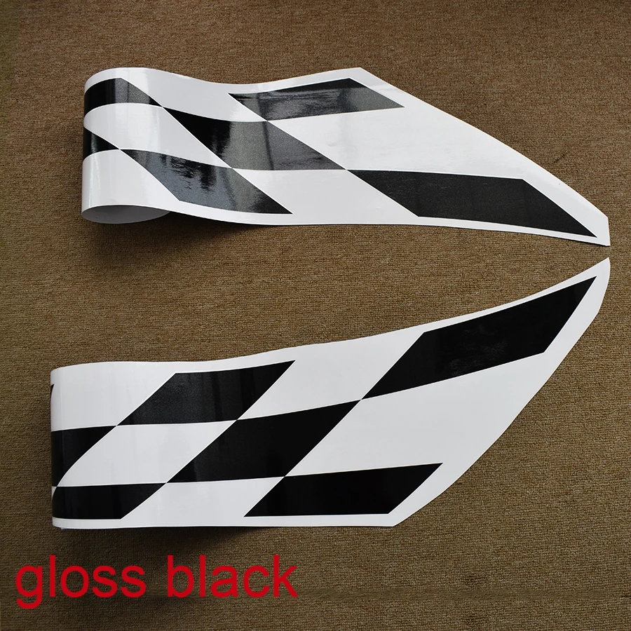 Автомобильные наклейки 2 шт Левая и правая стороны гоночная полоса виниловая