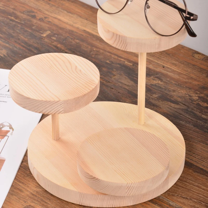 Натуральные деревянные солнечные очки стойки дисплей стенд держатель