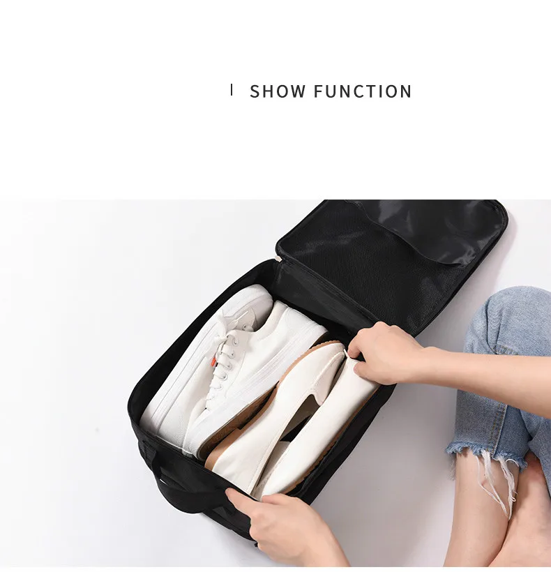 Портативная обувь сумка для хранения водонепроницаемый нейлоновый сортировочный мешок на молнии дорожные багажные органайзеры для дома Органайзер аксессуары