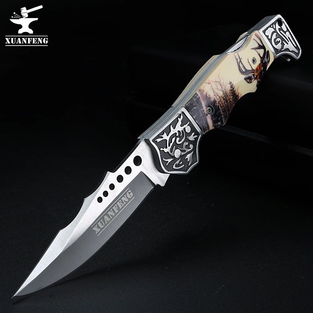 Складной нож для улицы Высококачественный короткий с высокой твердостью