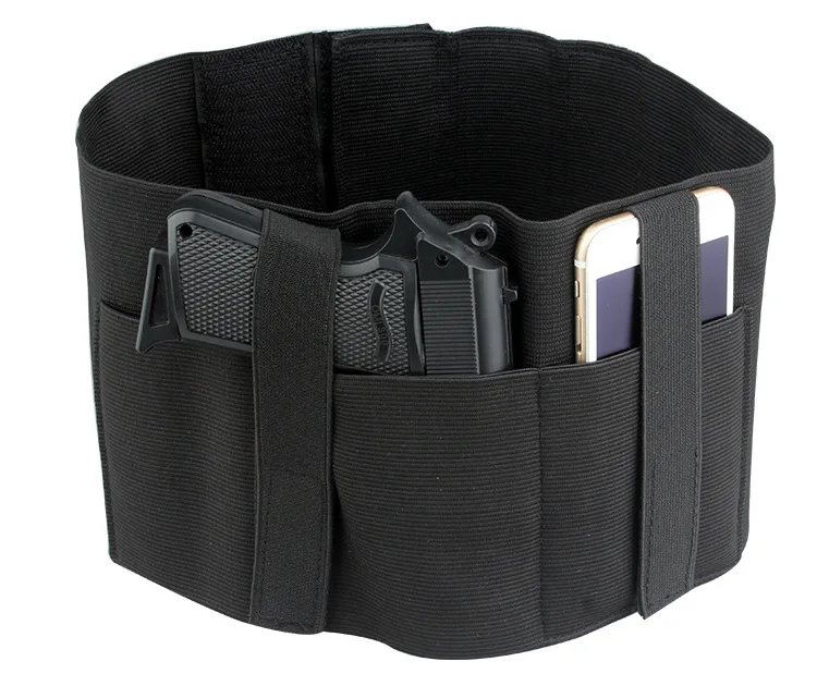 

Tactical Adjustable Elastic Belly Band Hidden Waist Concealed Carry Gun Phone Holster