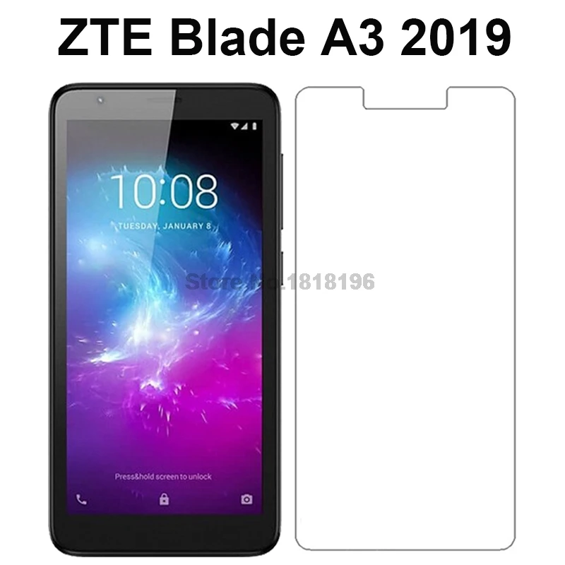 

Закаленное стекло для ZTE Blade A3 0,3 9H, 2019 мм, прозрачное, с бесплатными инструментами для очистки