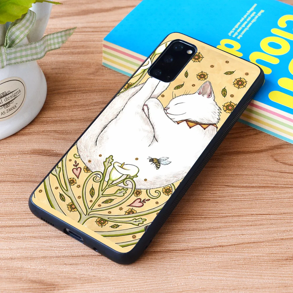 

For Samsung Galaxy Butterflies and Bees Soft TPU border Samsung Galaxy Case