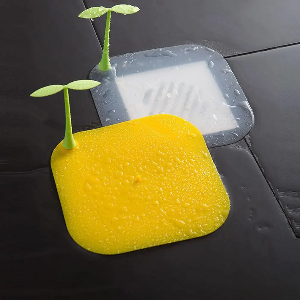 

Creative Silicone Floor Drain Deodorant Pad Toilet Sewer Anti Odor Floor Drain Cover Sink Water Stopper Bathroom Anti-Insect Mat