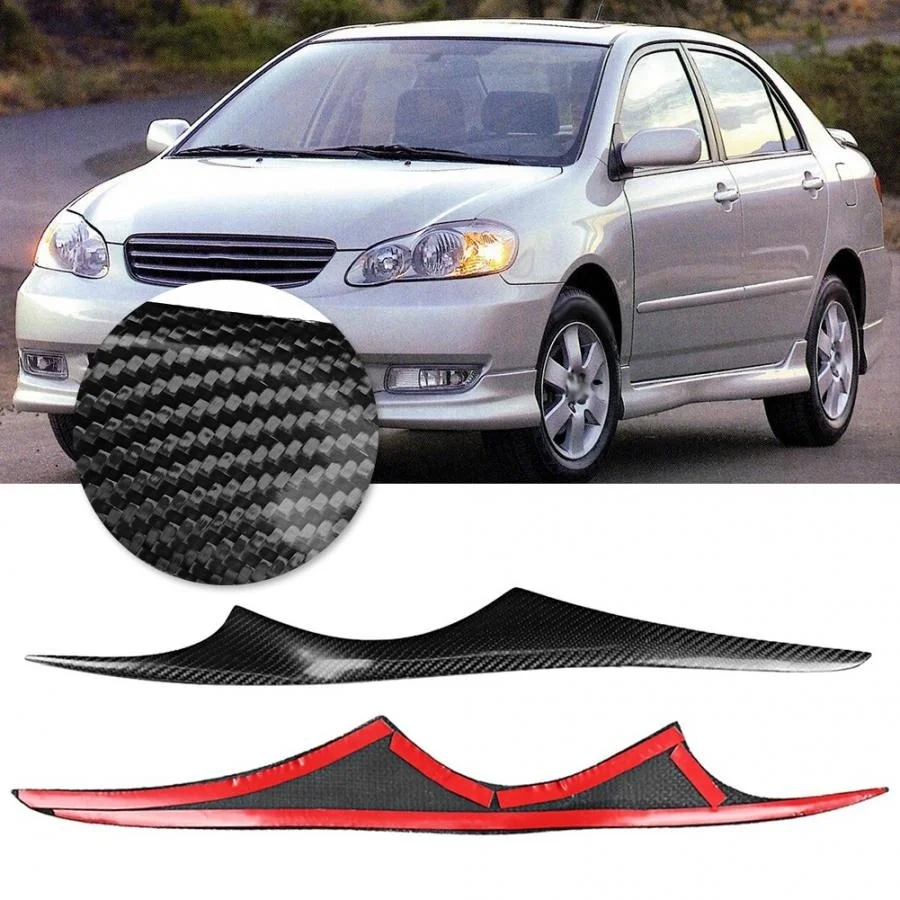 Чехол для передней фары из углеродного волокна toyota corolla 2003 2004 2005 2006 2007 2008 - купить