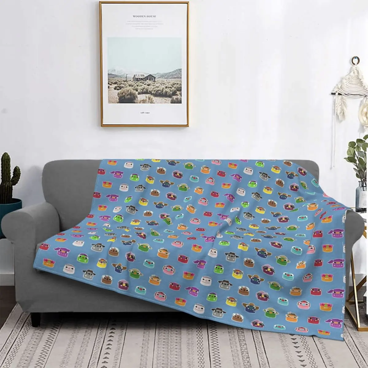 

Bugsnax-Manta para todos los grumos, para cama colcha, alfombra a cuadros, mantas para sofá, manta de Picnic para camas
