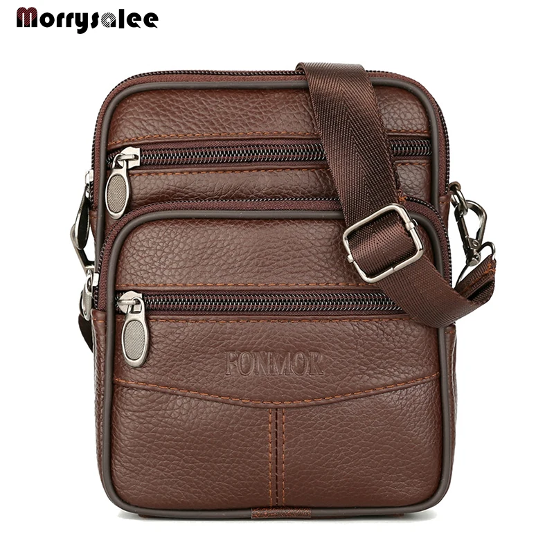 New Men's Bag Male Genuine Leather Crossbody Arrival Businese BagMen's Messenger Bags Casual Single Shoulder | Багаж и сумки