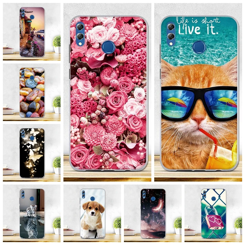 Чехол для Huawei Honor 8X Max мягкий силиконовый чехол из ТПУ Fundas Enjoy чехлы