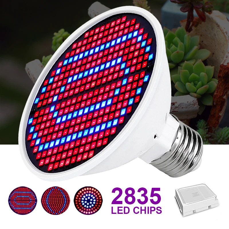 

LED Grow Light Growth Lights Grow Lamp Indoor Lighting Hydroponic Tent Bulb E27 Phytolamp for Plant Lamp Full Spectrum Grow Lamp
