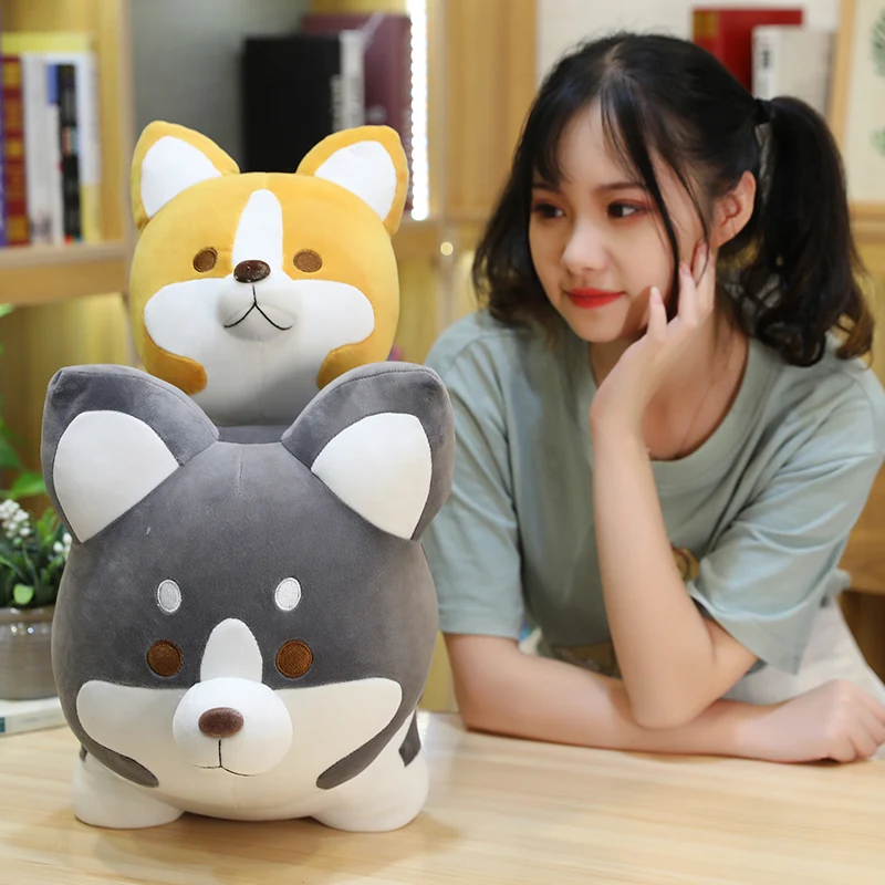 

New 25/35/45cm Cute Shiba Inu Dog Plush Toy Stuffed Soft Animal Cartoon Pillow Lovely Christmas Gift for Kids Valentine Present