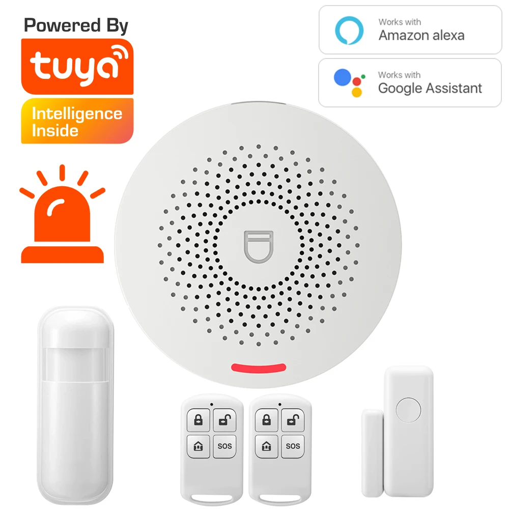 Комплект Tuya Smart домашняя система охранной сигнализации Hub хост со звуковой