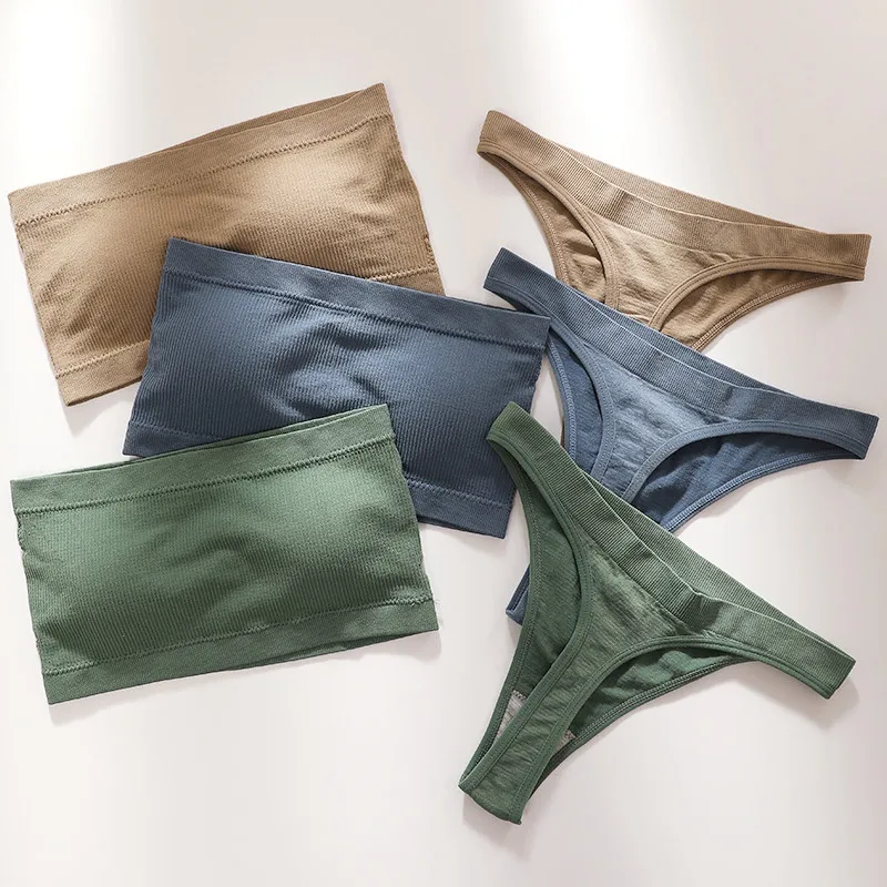 Женский бюстгальтер и короткий комплект сексуальный без бретелек женский